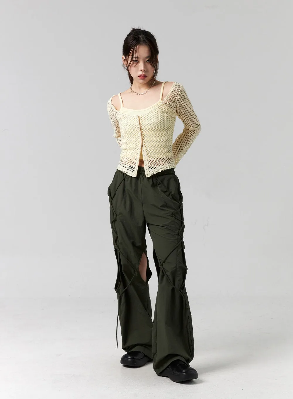 Cutout Cargo Pants CG316