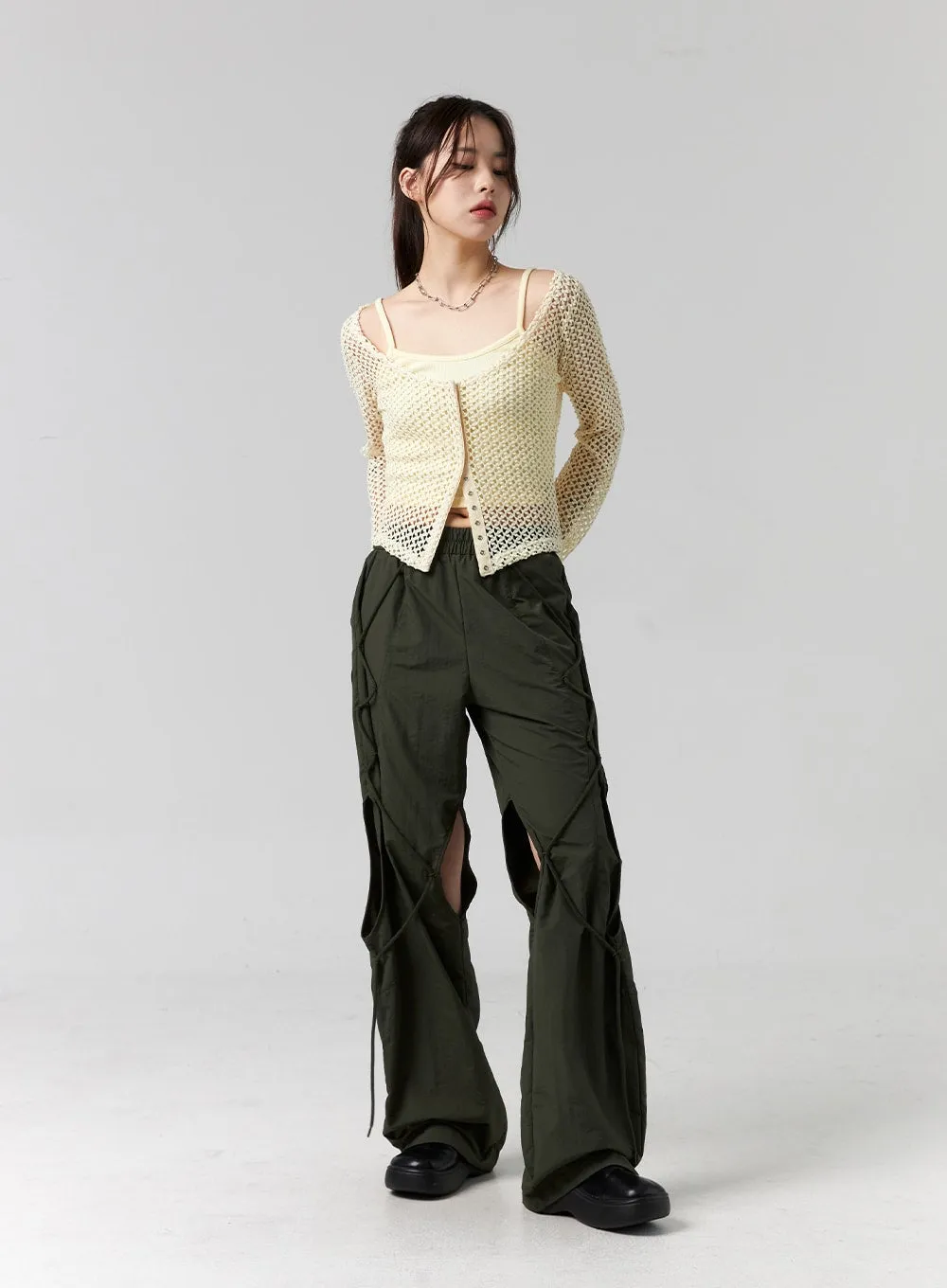 Cutout Cargo Pants CG316