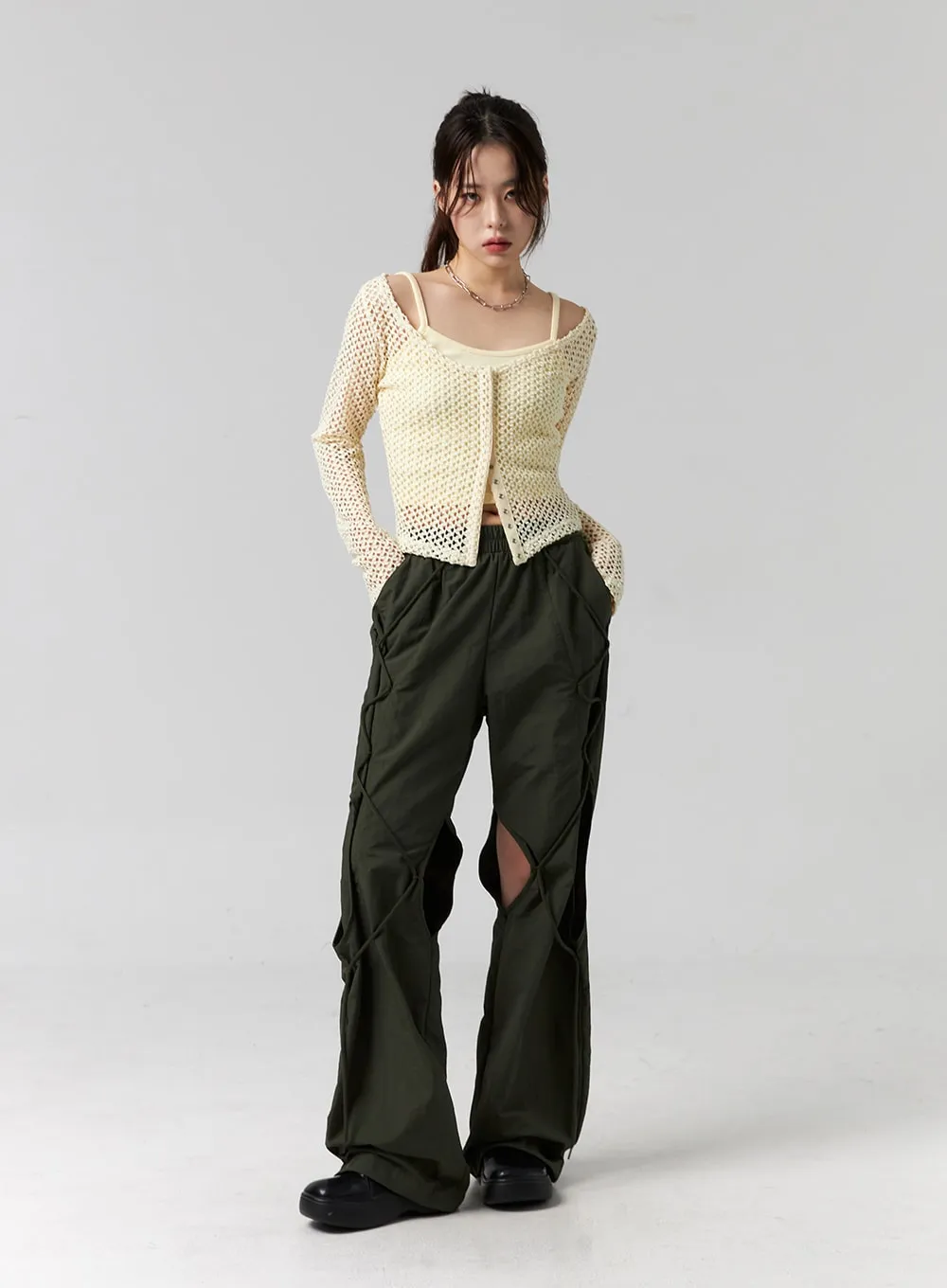 Cutout Cargo Pants CG316