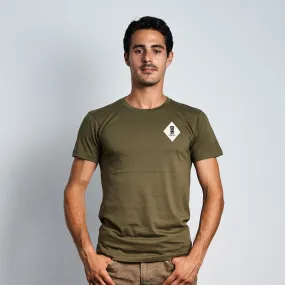 Diamond Patch Tee - Olive