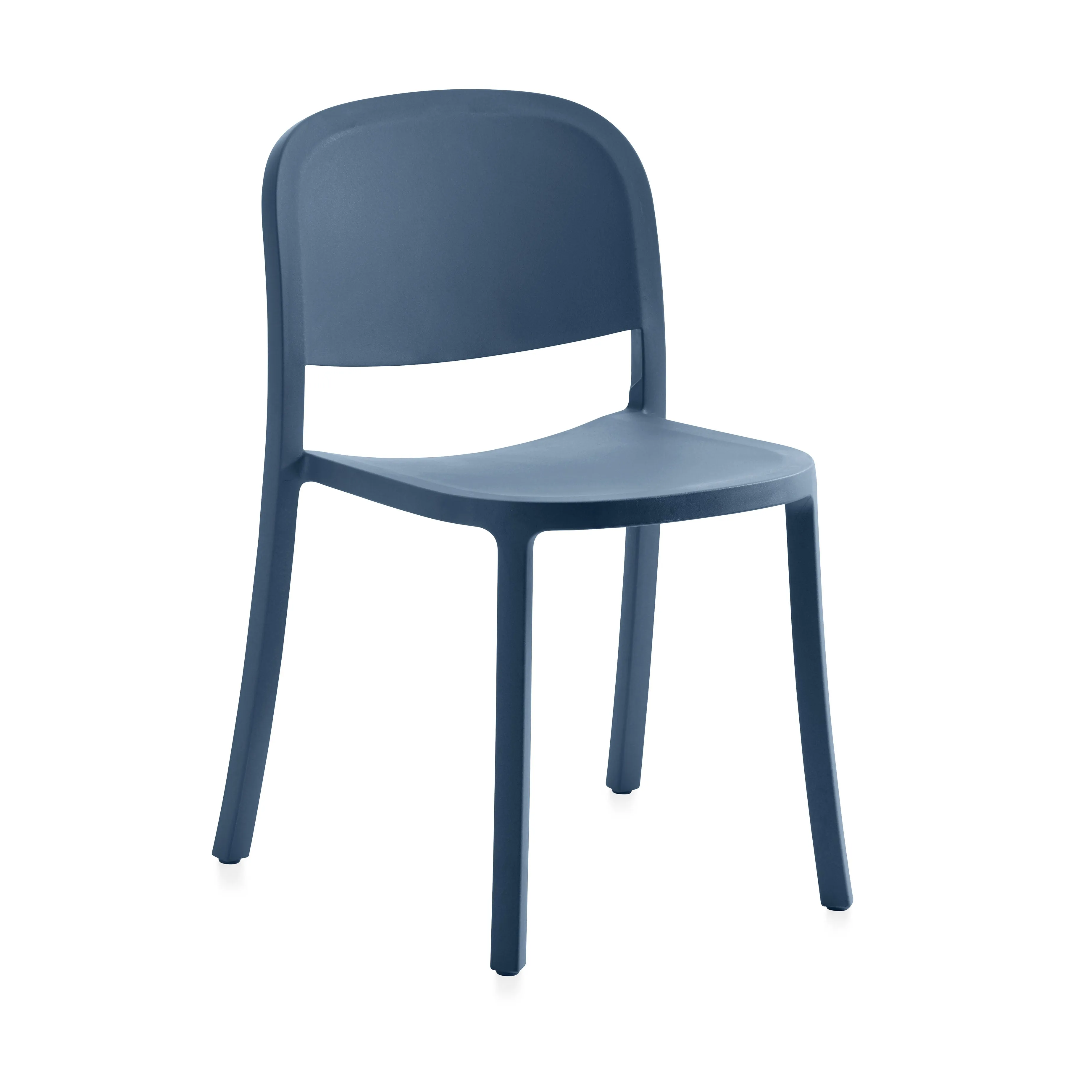 Emeco 1 Inch Reclaimed Stacking Chair - Blue