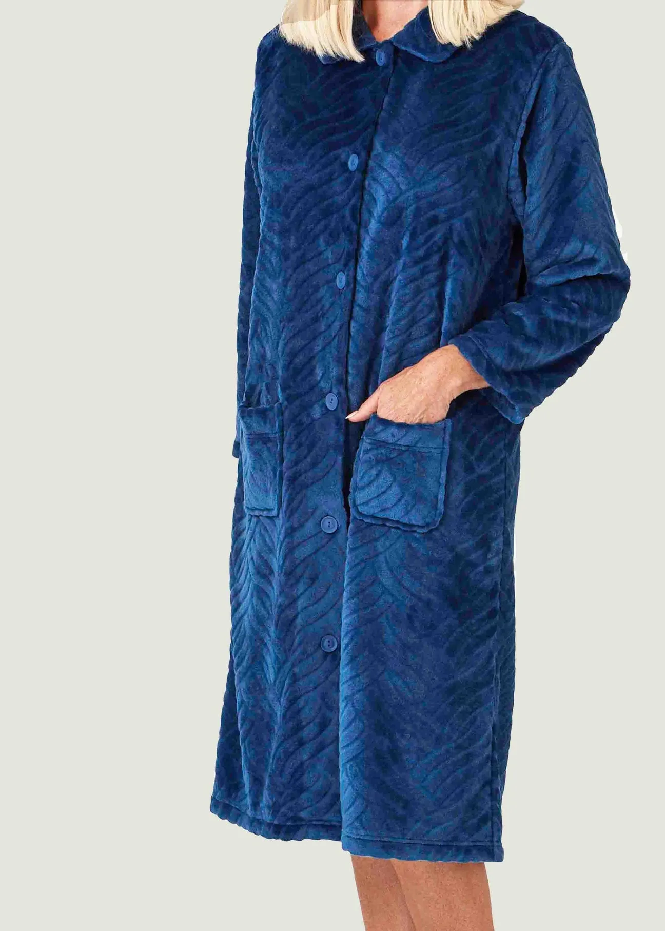 Emilia Luxury Fleece VELCRO® Brand Fastening Dressing Gown