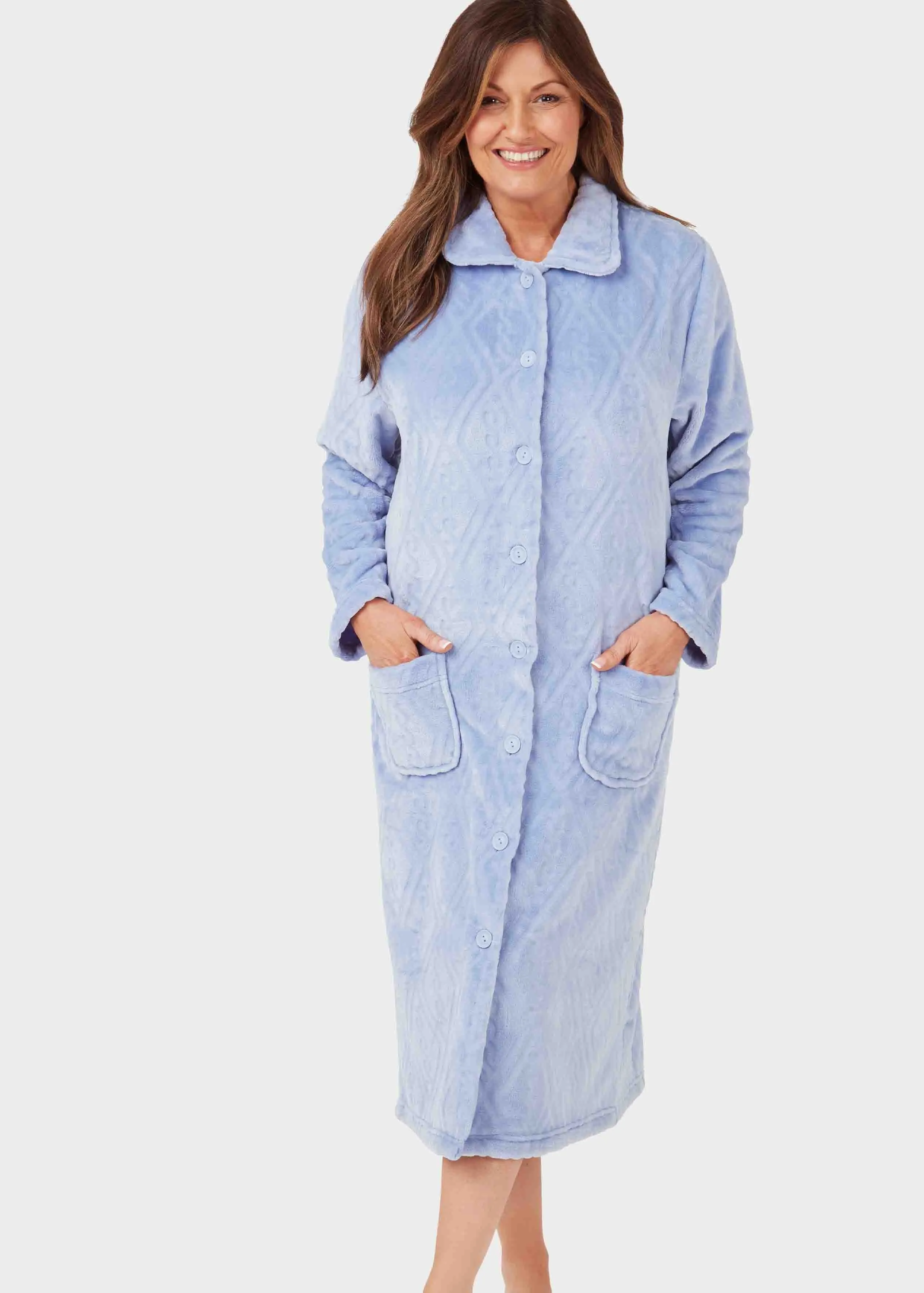 Emilia Luxury Fleece VELCRO® Brand Fastening Dressing Gown