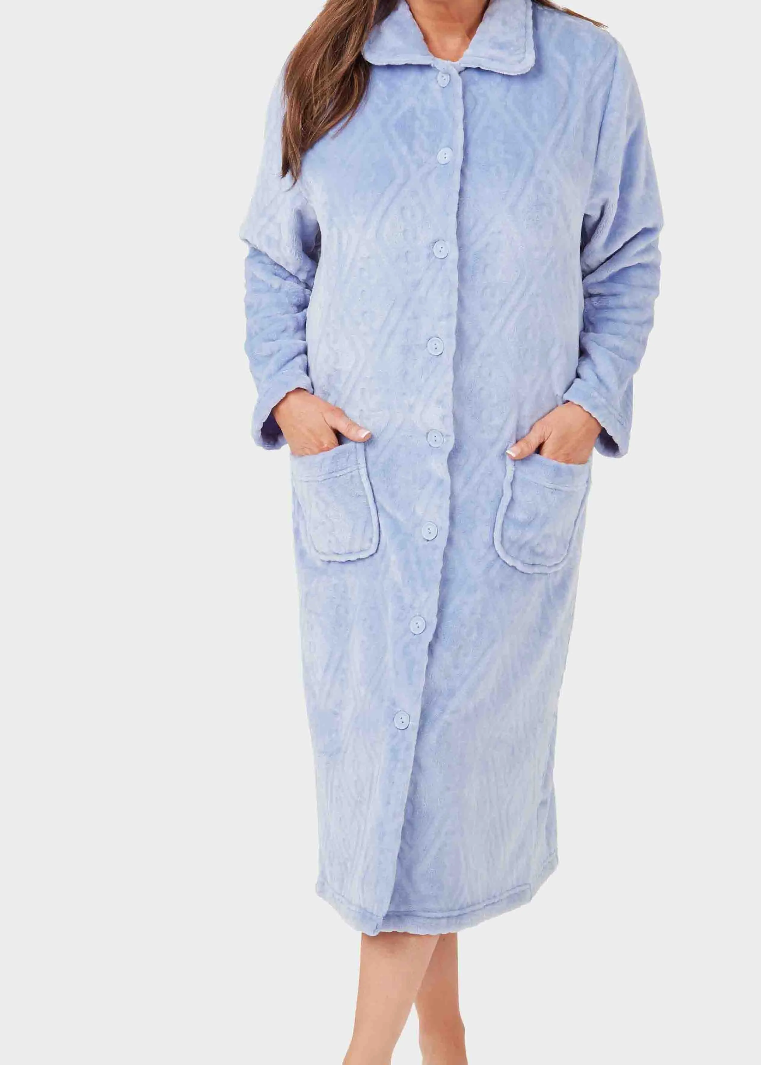 Emilia Luxury Fleece VELCRO® Brand Fastening Dressing Gown