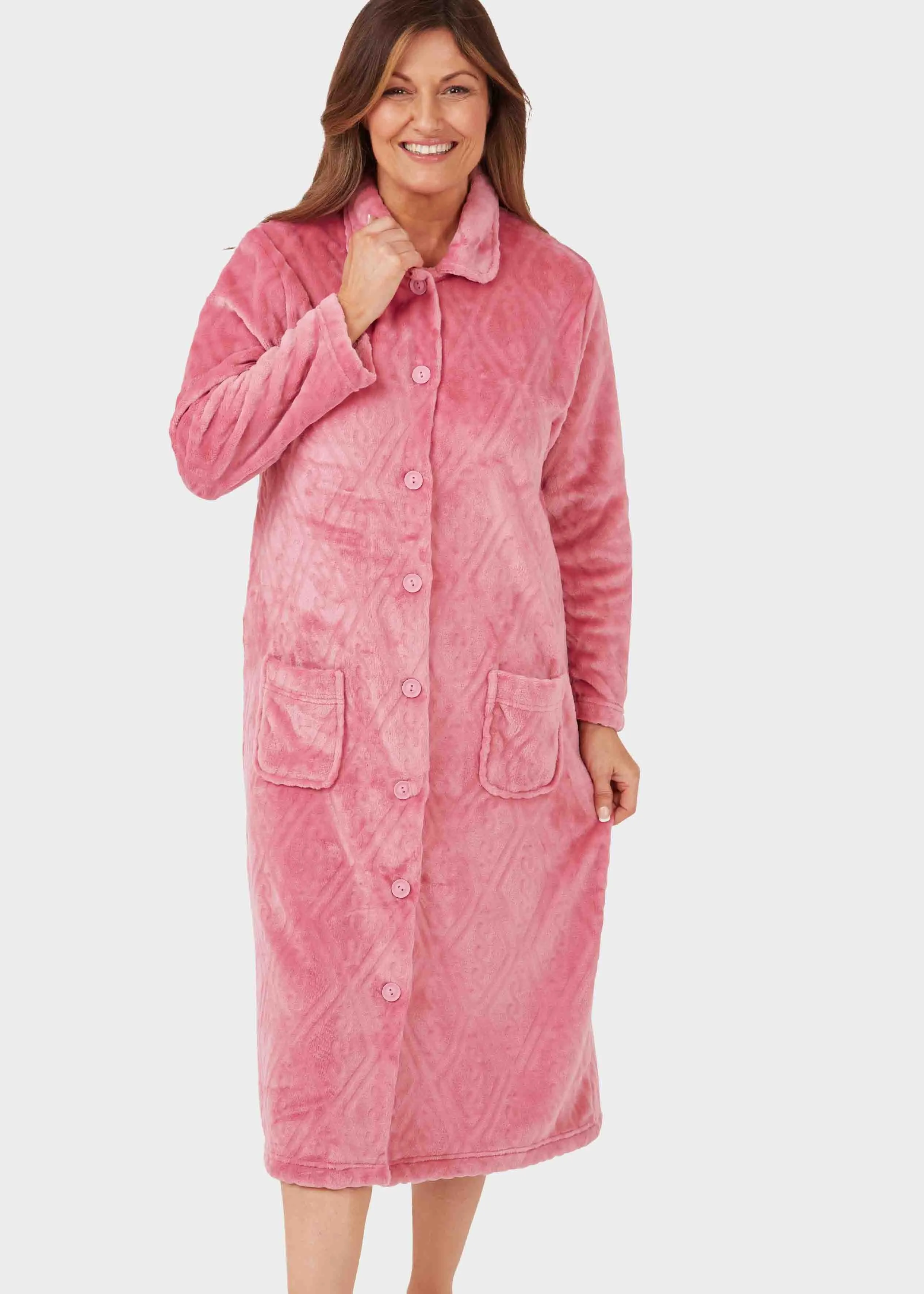 Emilia Luxury Fleece VELCRO® Brand Fastening Dressing Gown