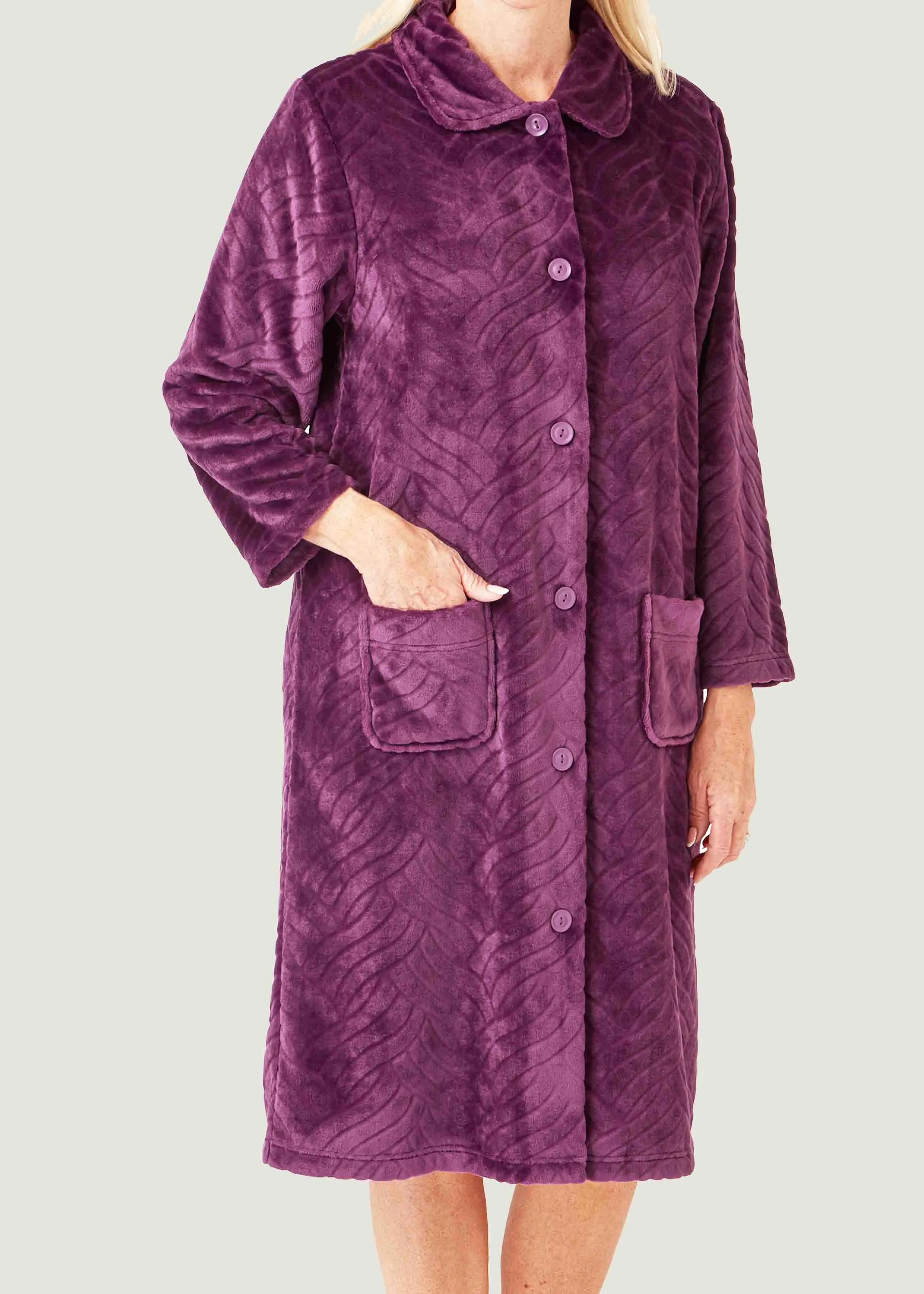 Emilia Luxury Fleece VELCRO® Brand Fastening Dressing Gown