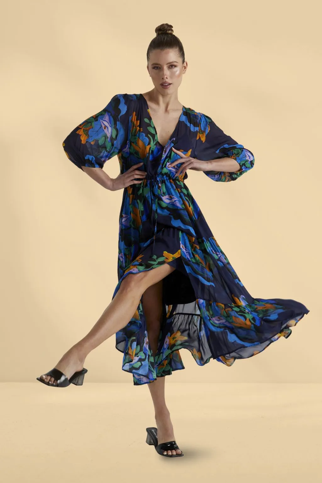 Fate and Becker Twilight Dress Navy Floral