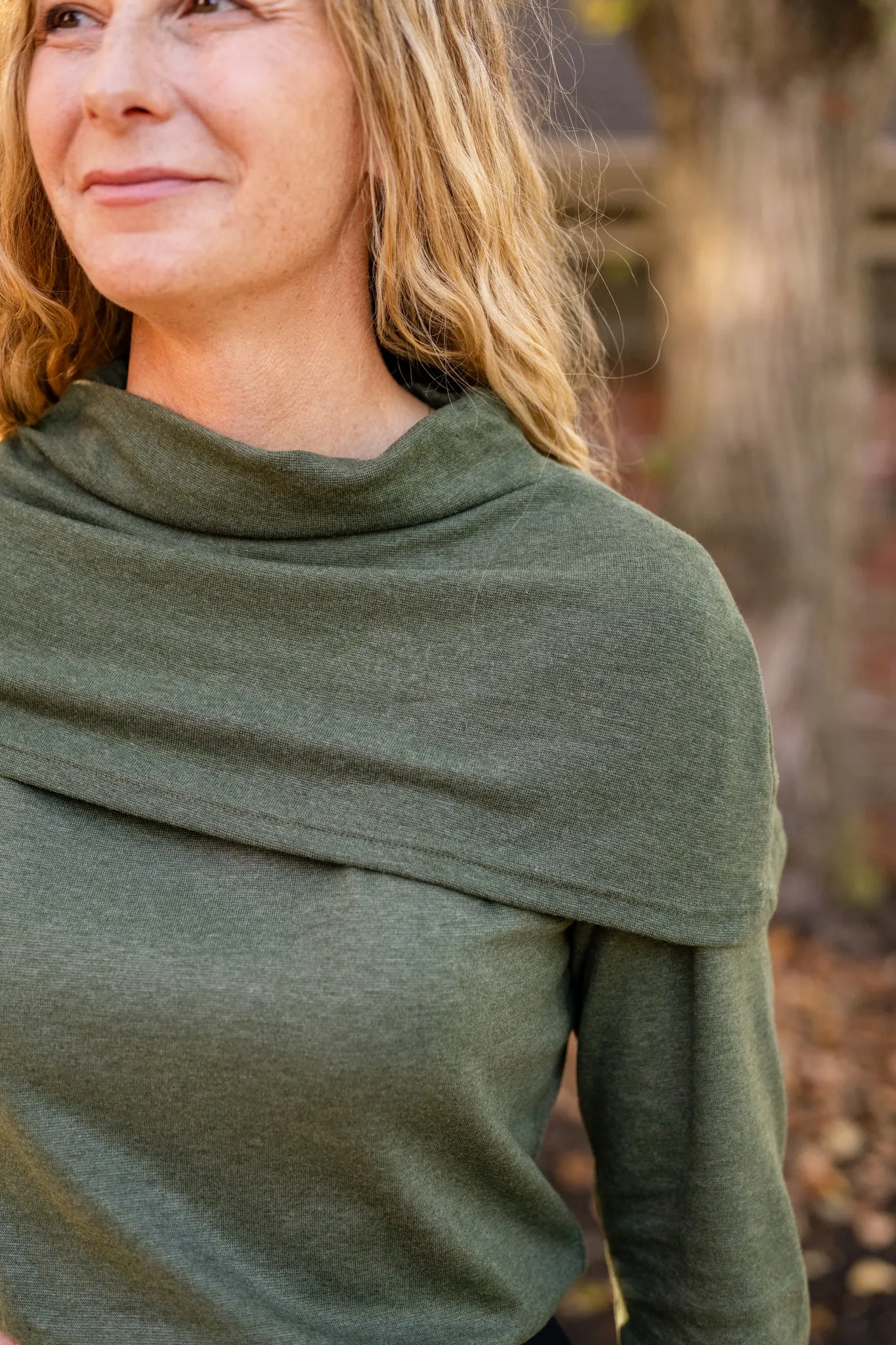 Fold Over Cowl Sweater