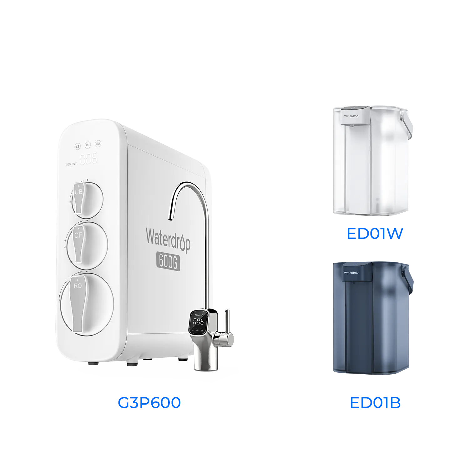 G3P600 Tankless Reverse Osmosis System - Waterdrop G3P600 Bundles