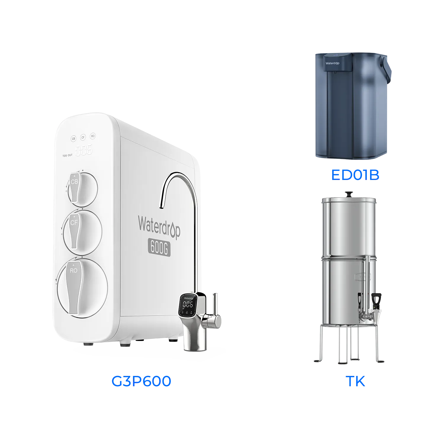 G3P600 Tankless Reverse Osmosis System - Waterdrop G3P600 Bundles