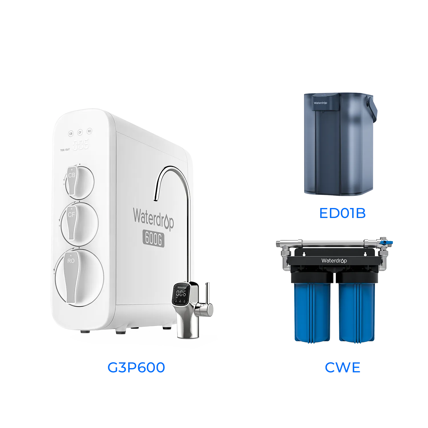 G3P600 Tankless Reverse Osmosis System - Waterdrop G3P600 Bundles