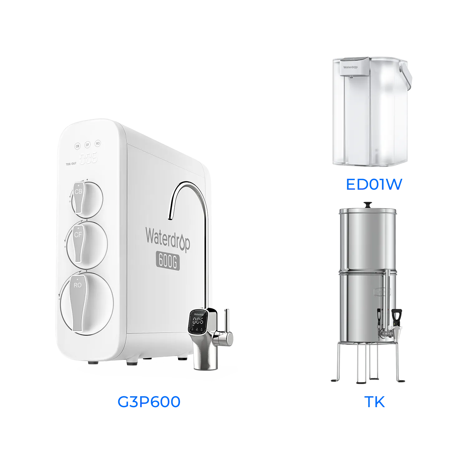 G3P600 Tankless Reverse Osmosis System - Waterdrop G3P600 Bundles