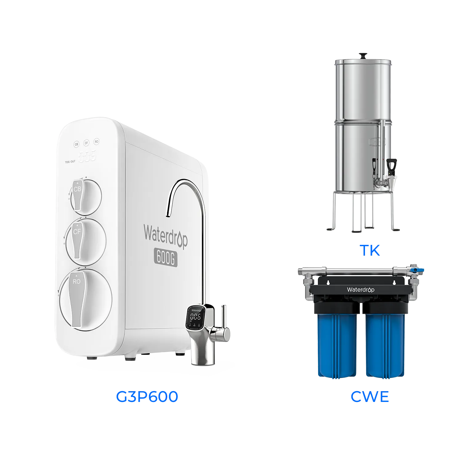 G3P600 Tankless Reverse Osmosis System - Waterdrop G3P600 Bundles