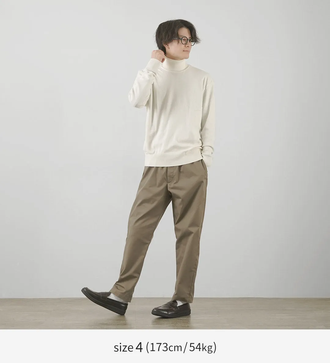 GICIPI / TIGRE Turtle Neck Relaxed Fit Knit Sewn