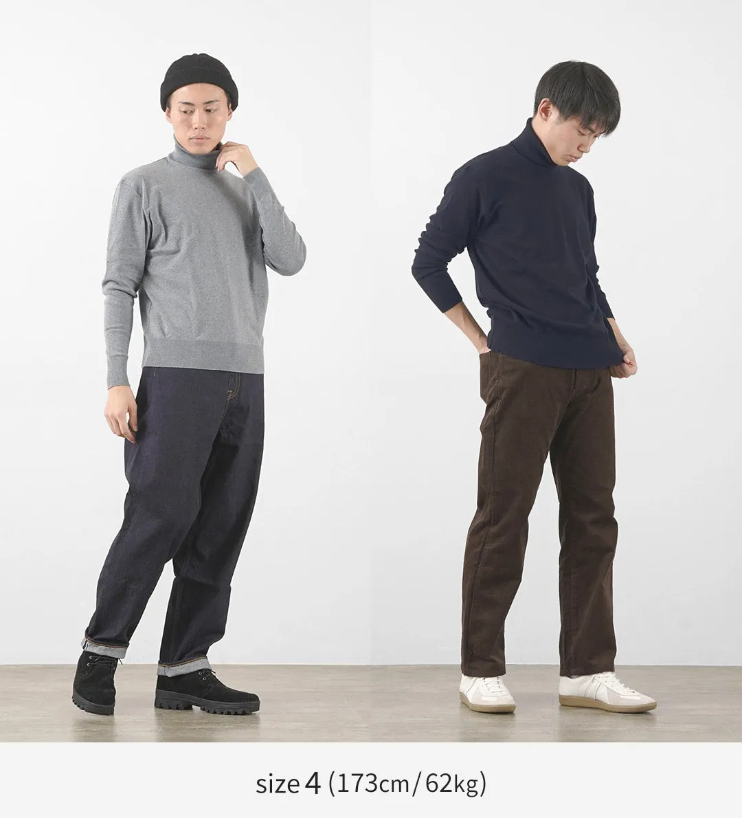 GICIPI / TIGRE Turtle Neck Relaxed Fit Knit Sewn