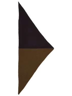 Half Half Triangle Neckerchief Military & Black