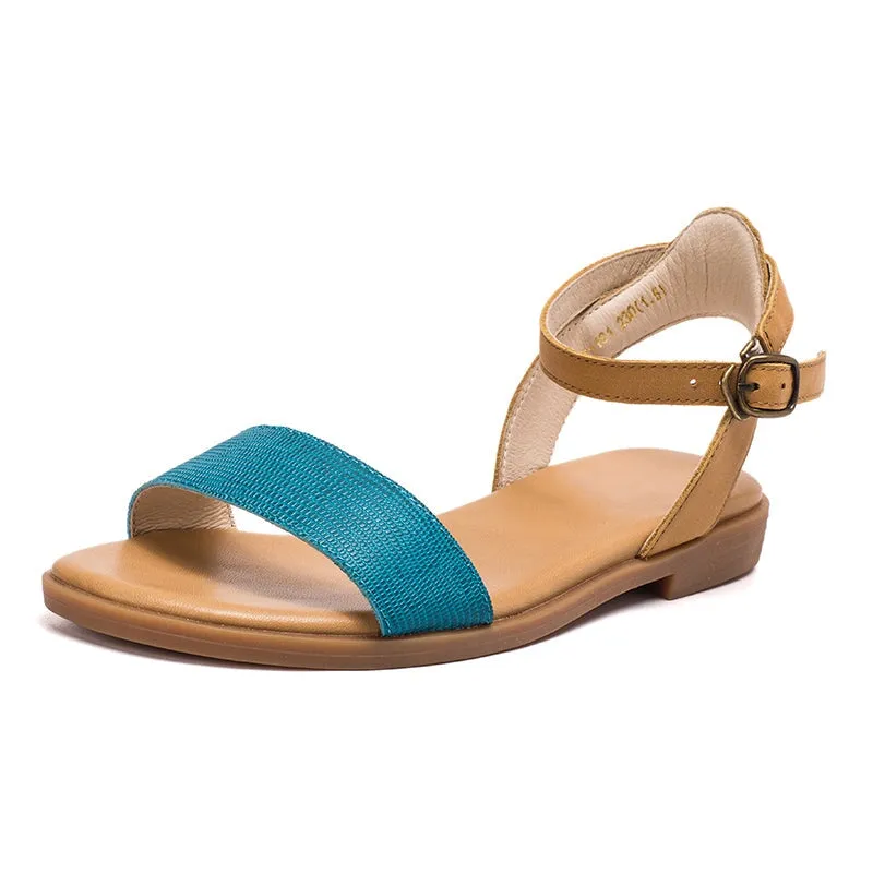 Handmade Leather Donddi sandals For Women Yellow/Green/Coffee/Brown/Blue/Red/Beige