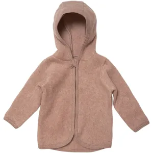 Huttelihut Poofy Baby Jacket Cotton Fleece Ash Rose