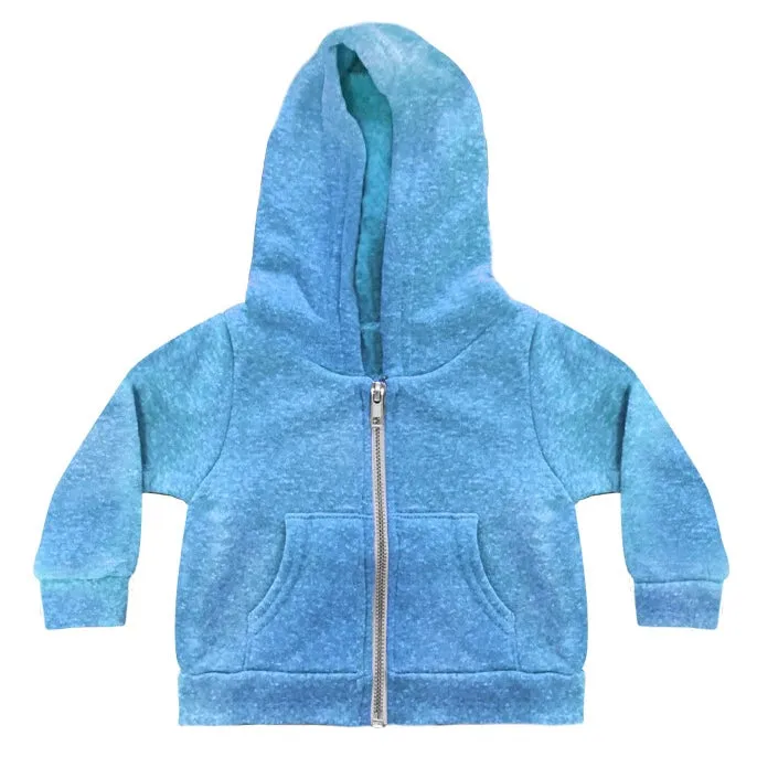 Infant Triblend Fleece Zip Hoody - Pool Blue