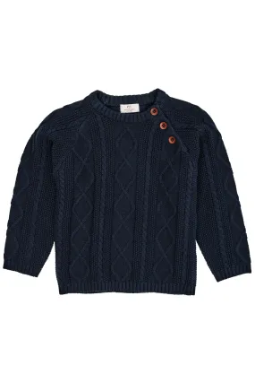 KNITTED JUMPER - NAVY