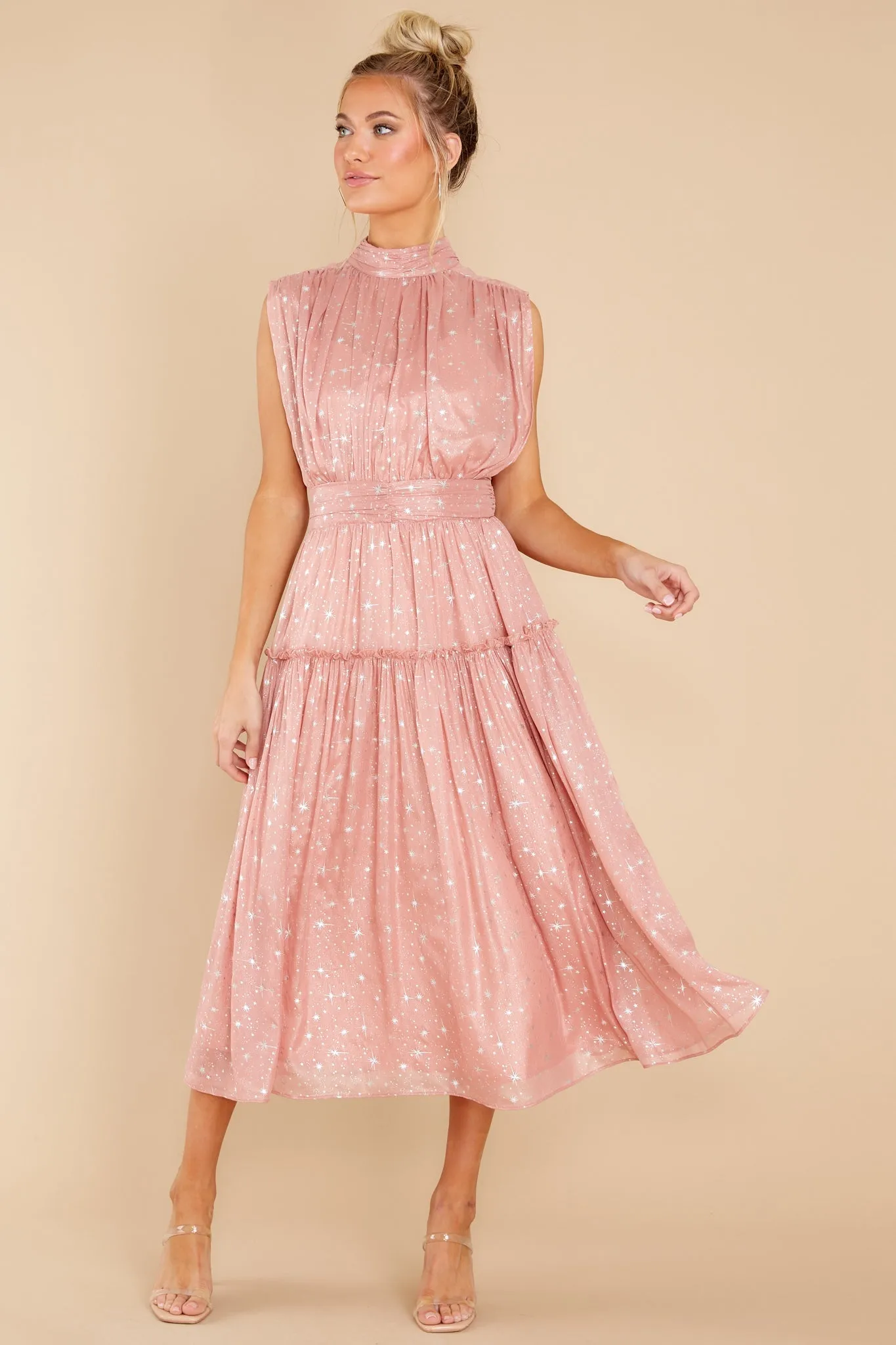 Magical Moments Rose Midi Dress