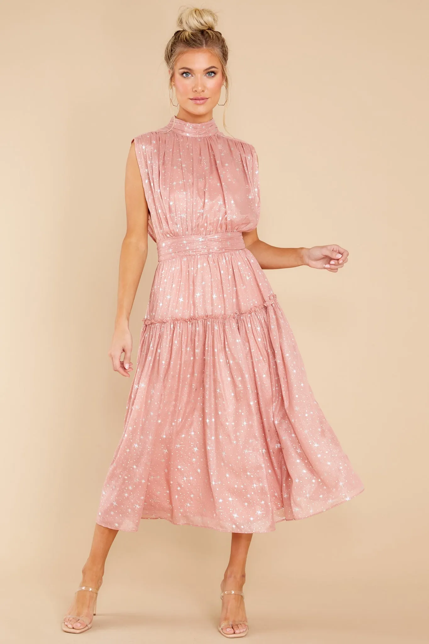 Magical Moments Rose Midi Dress