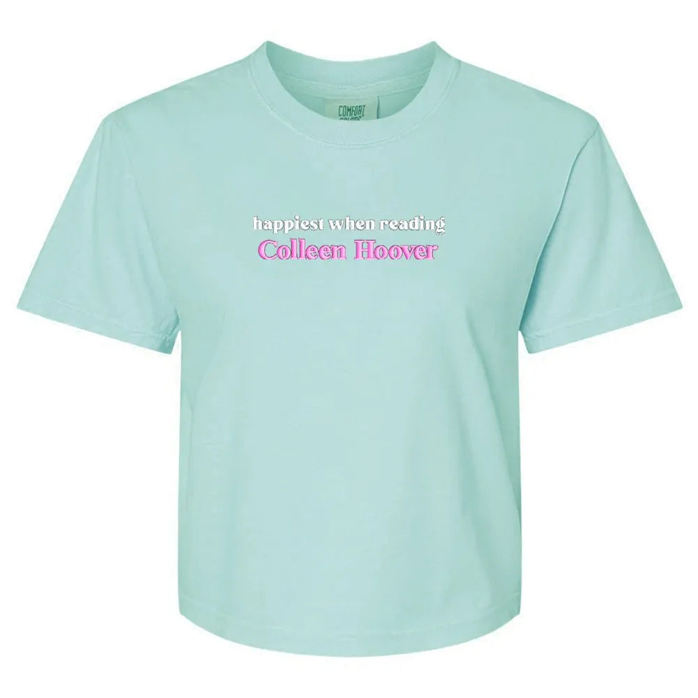 Make It Yours™ 'Happiest When Reading...' Comfort Colors Boxy T-Shirt