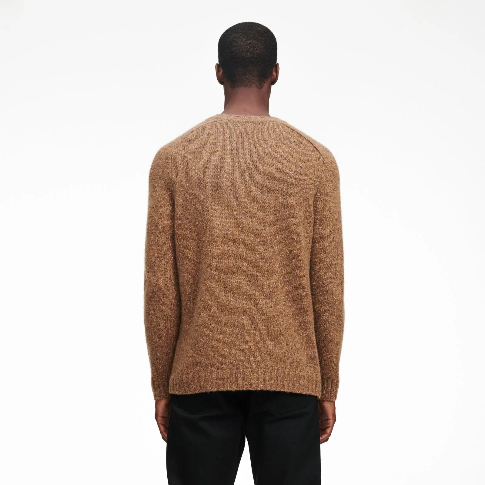 Marled Cashmere Crewneck Sweater