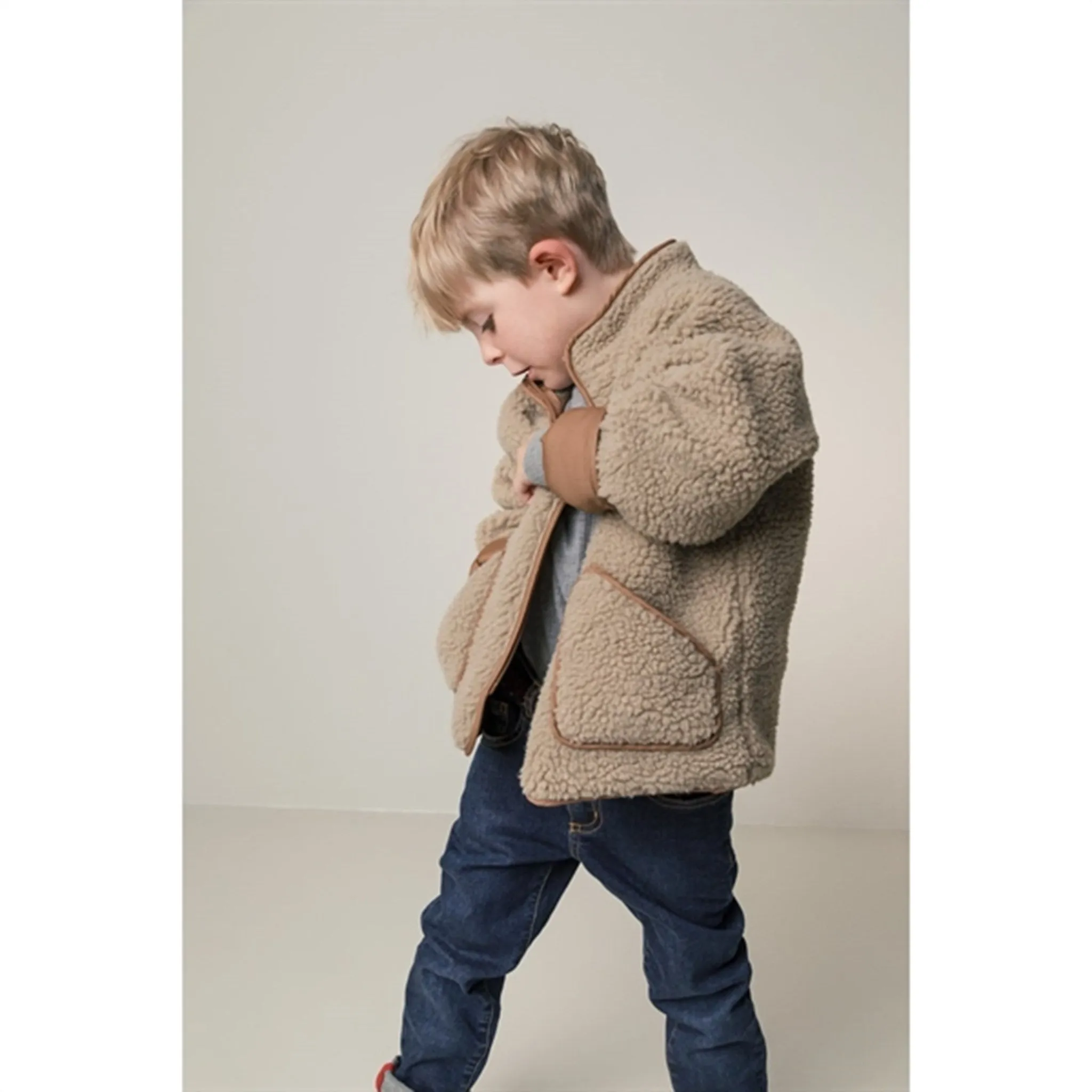 MarMar Jerry Teddybear Fleece Jacket Sandstone