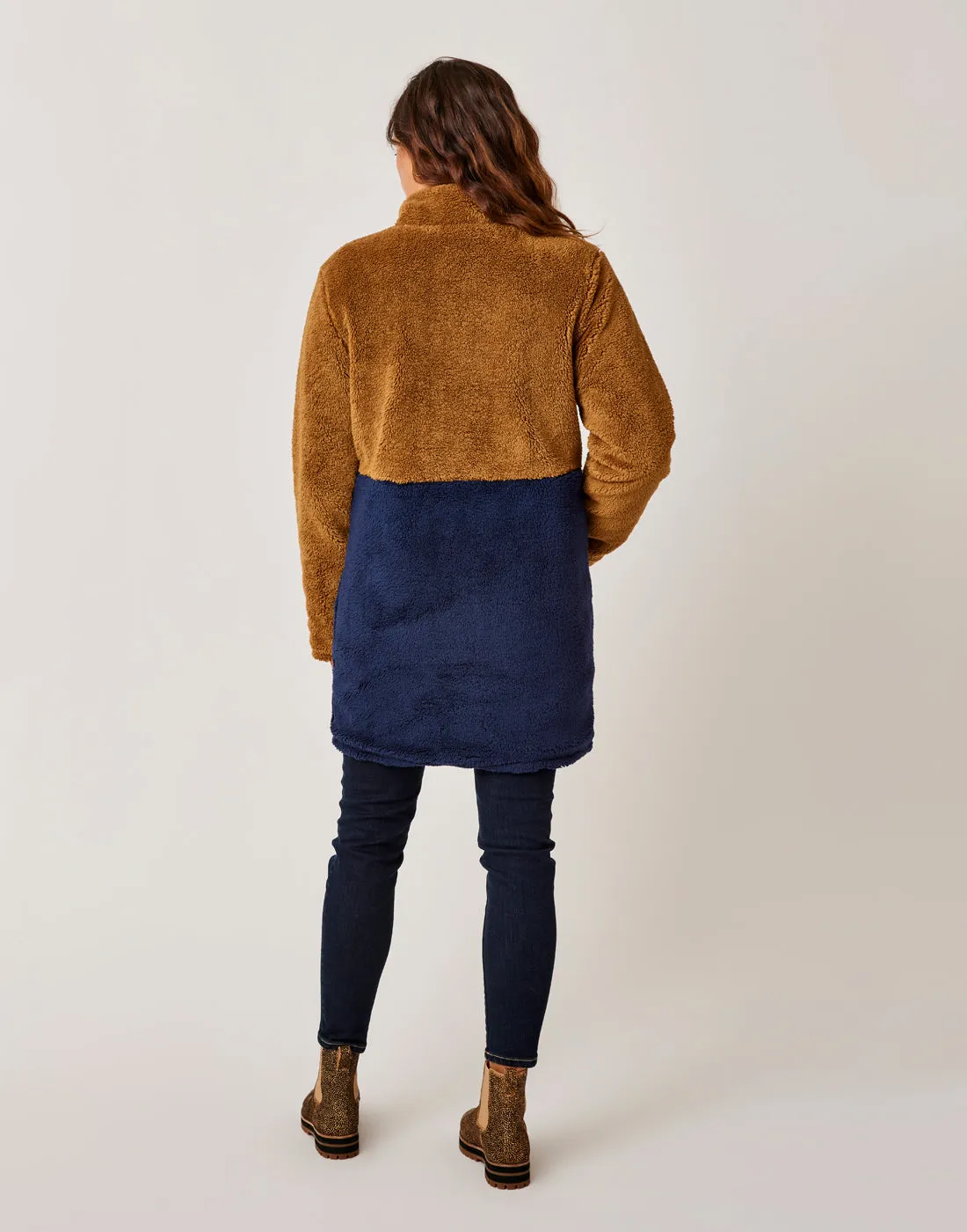 Mason Reversible Jacket: Cocoa/Navy - FINAL SALE