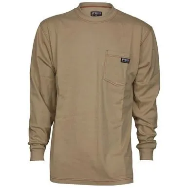 MCR Safety FR Lightweight Long Sleeve T-Shirt Tan