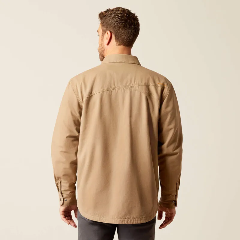 Men's Ariat Rebar Canvas Jacket Khaki