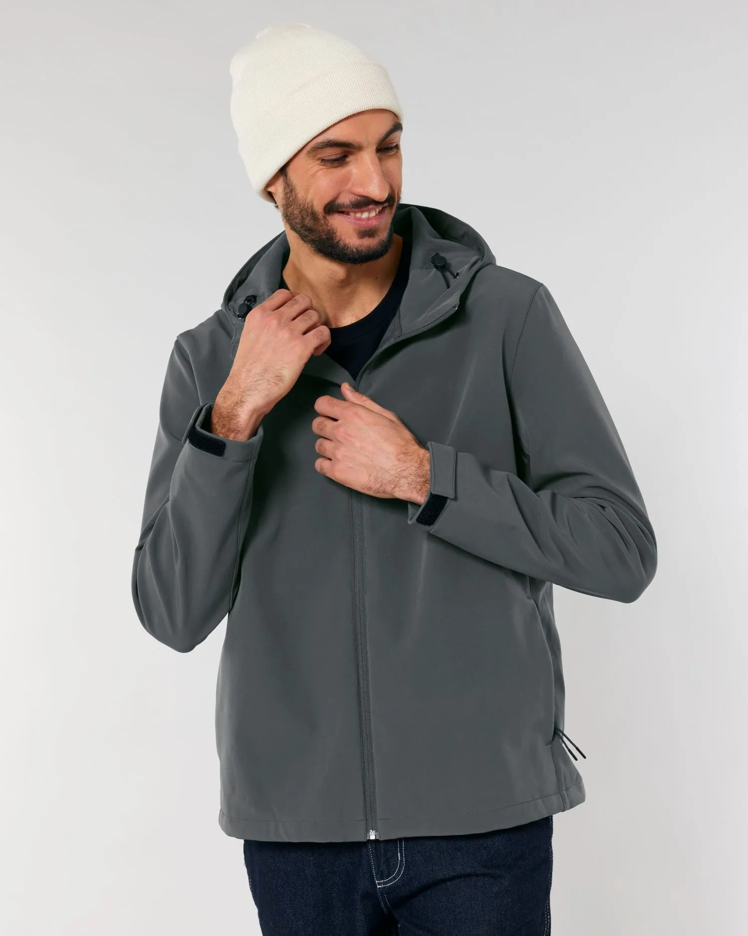 Men’s Hooded Water-Repellent Softshell Jacket - 342 GSM | Stanley Discoverer STJM158