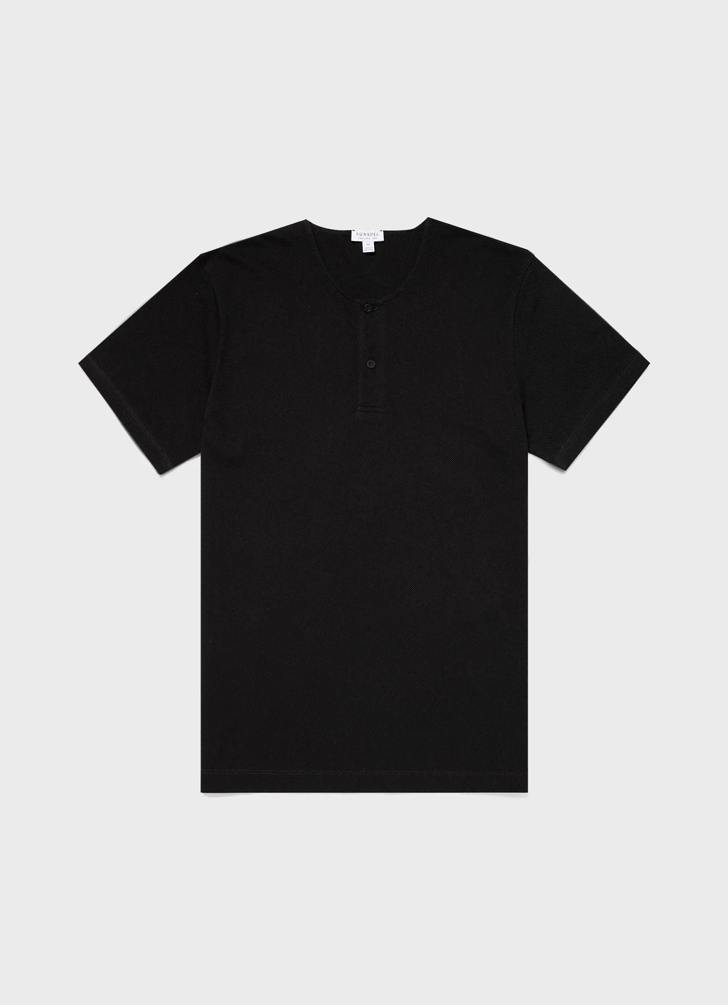 Men's Riviera Henley in Black