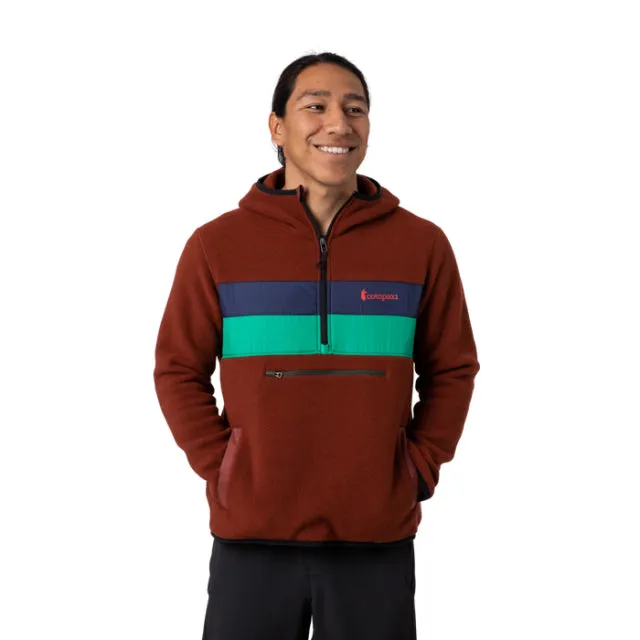 Men's Teca Fleece Hooded Half-Zip Jacket