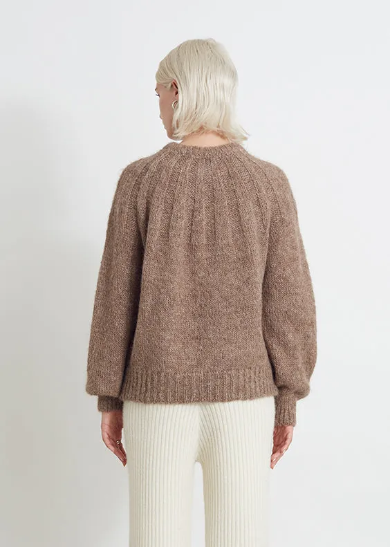 Mila Sweater, Taupe Melange