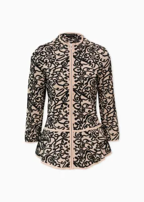 Millie - Embroidered Peplum Jacket