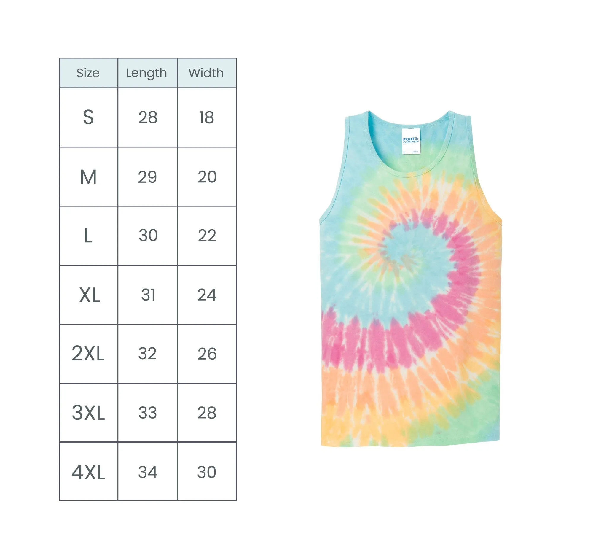 Monogram Tie Dye Tank Top