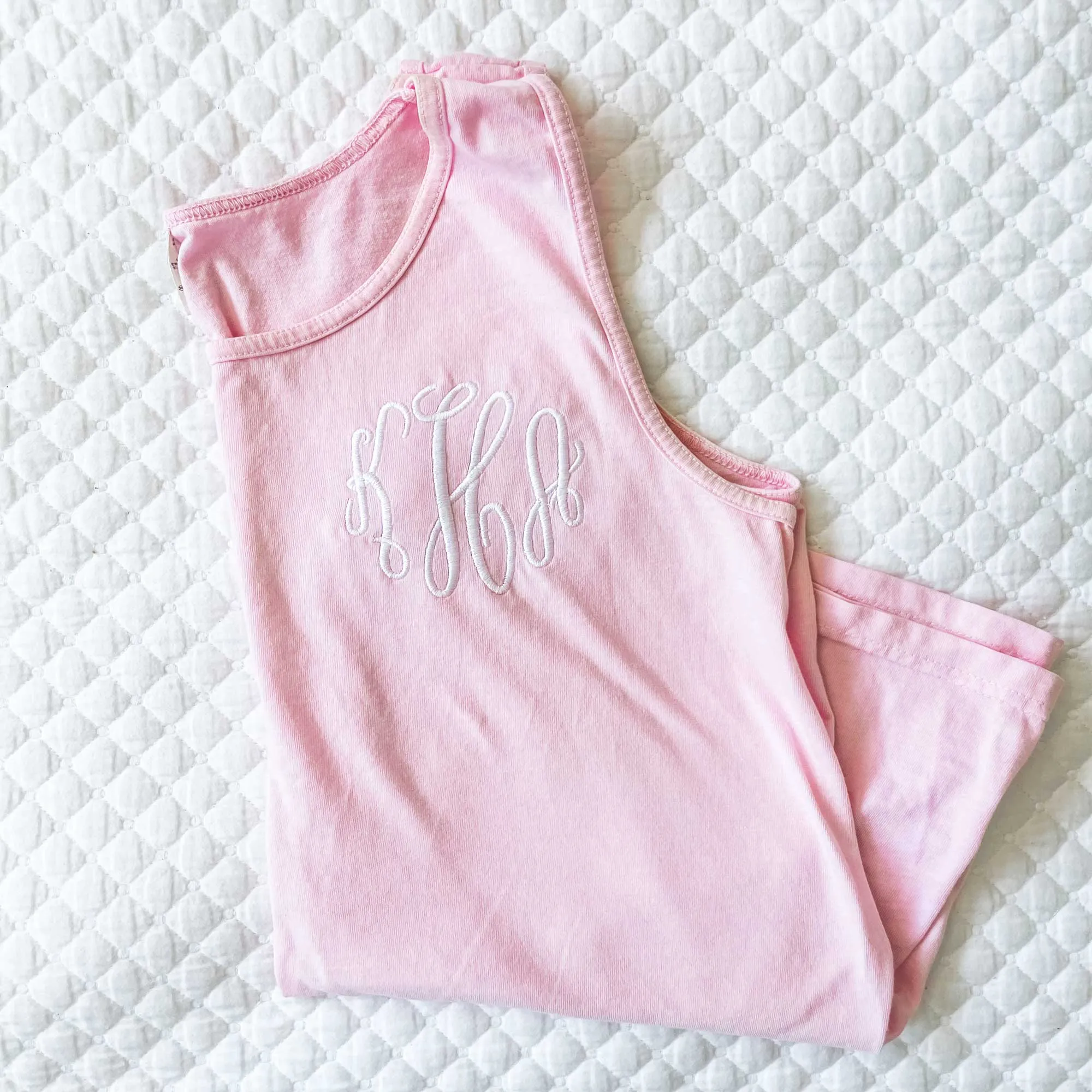 Monogrammed Comfort Colors Tank