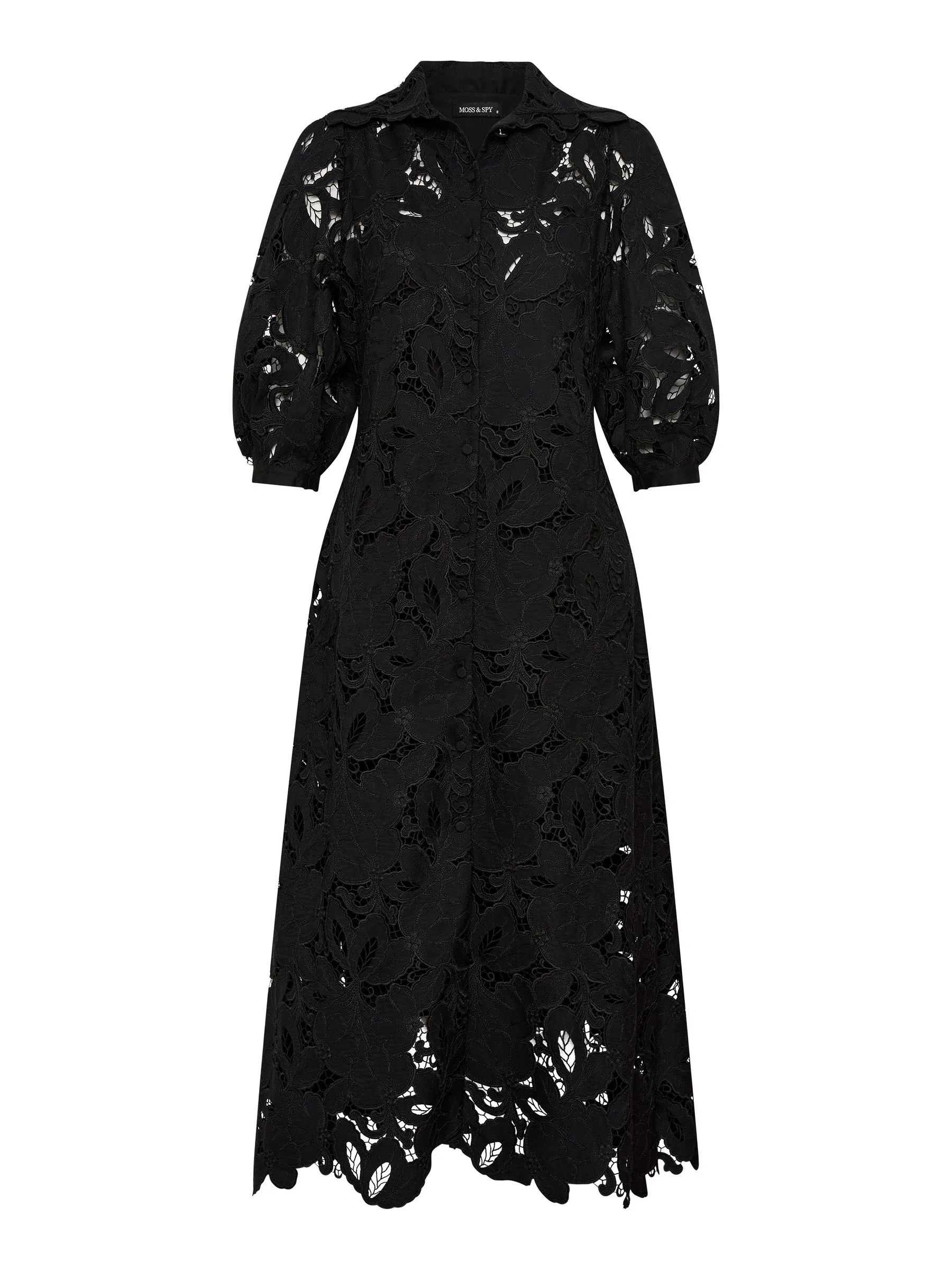 Monte Carlo Shirt Dress - Black (Size 8 Only)