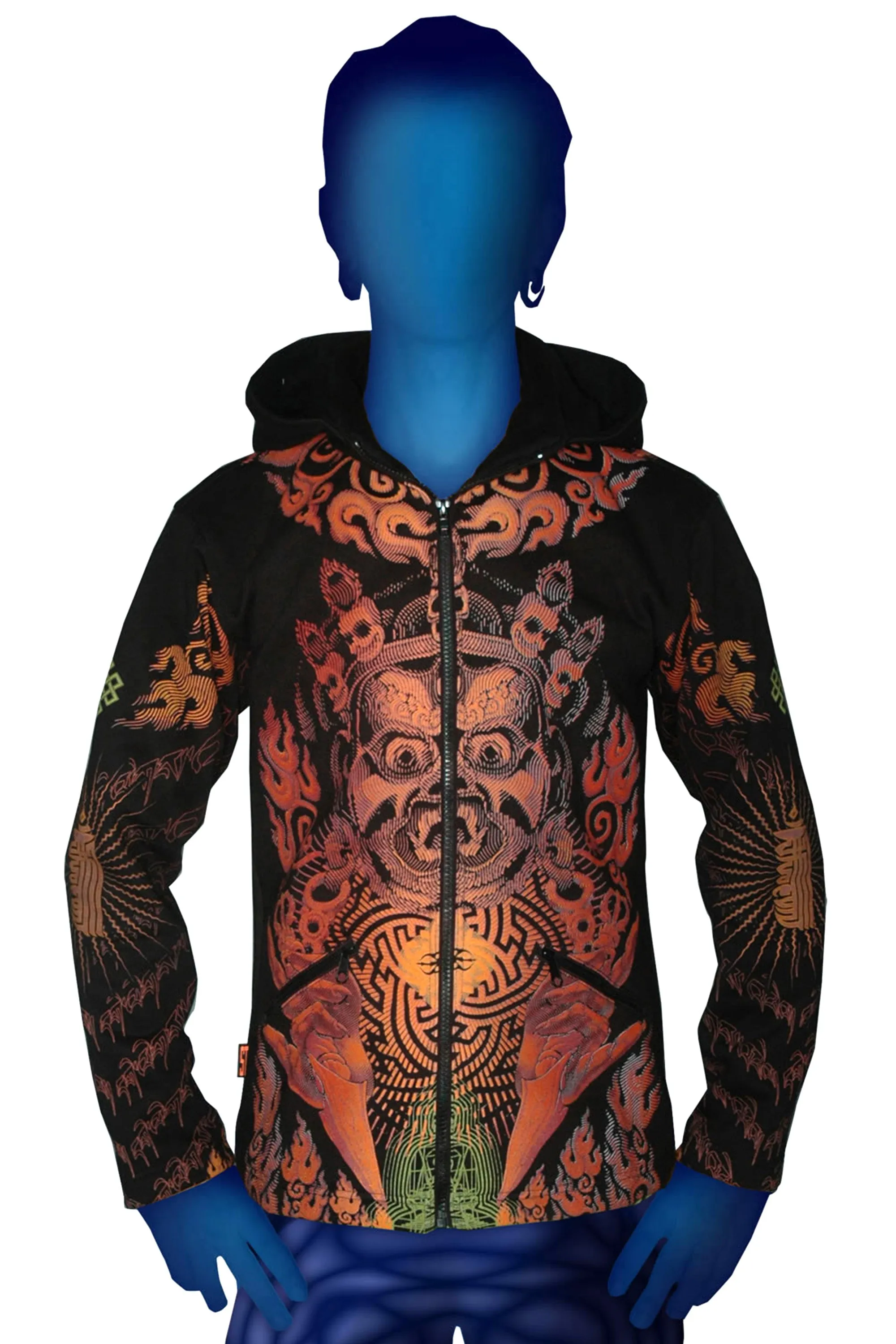 Morph Jacket Pixie Hood : Fire Mahakala