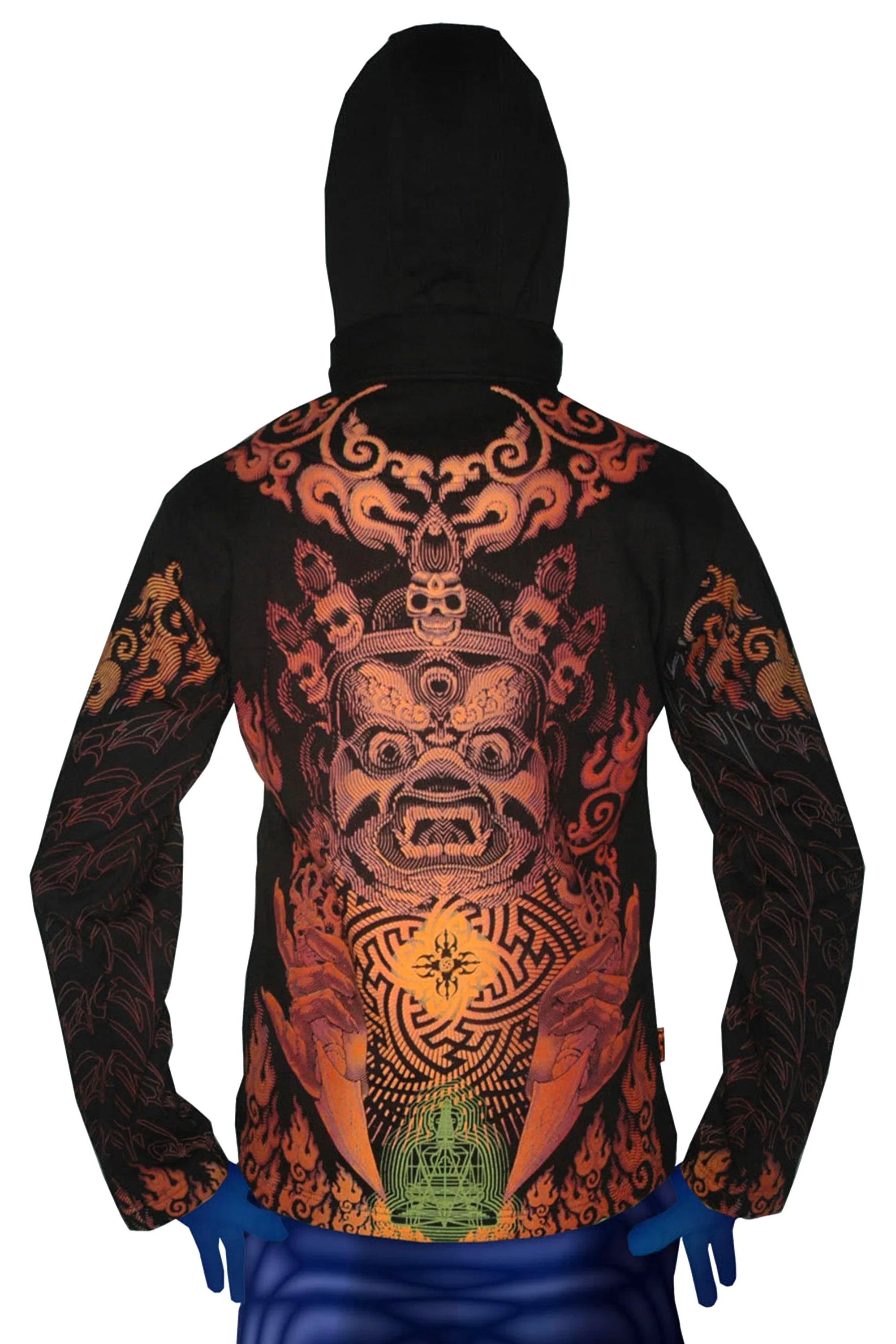 Morph Jacket Round Hood: Fire Mahakala