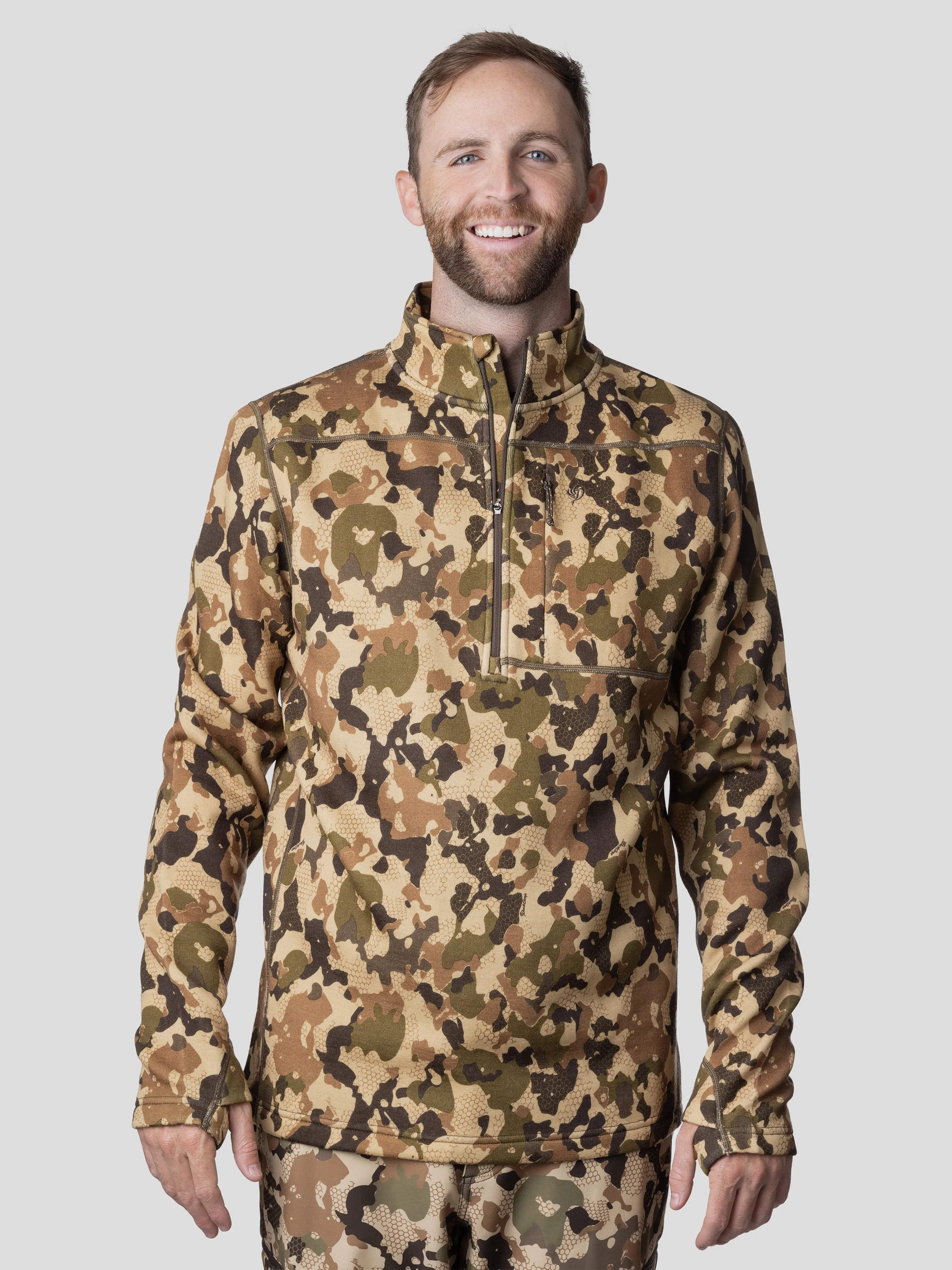 M's Barnburner 1/4 Zip - Wetland