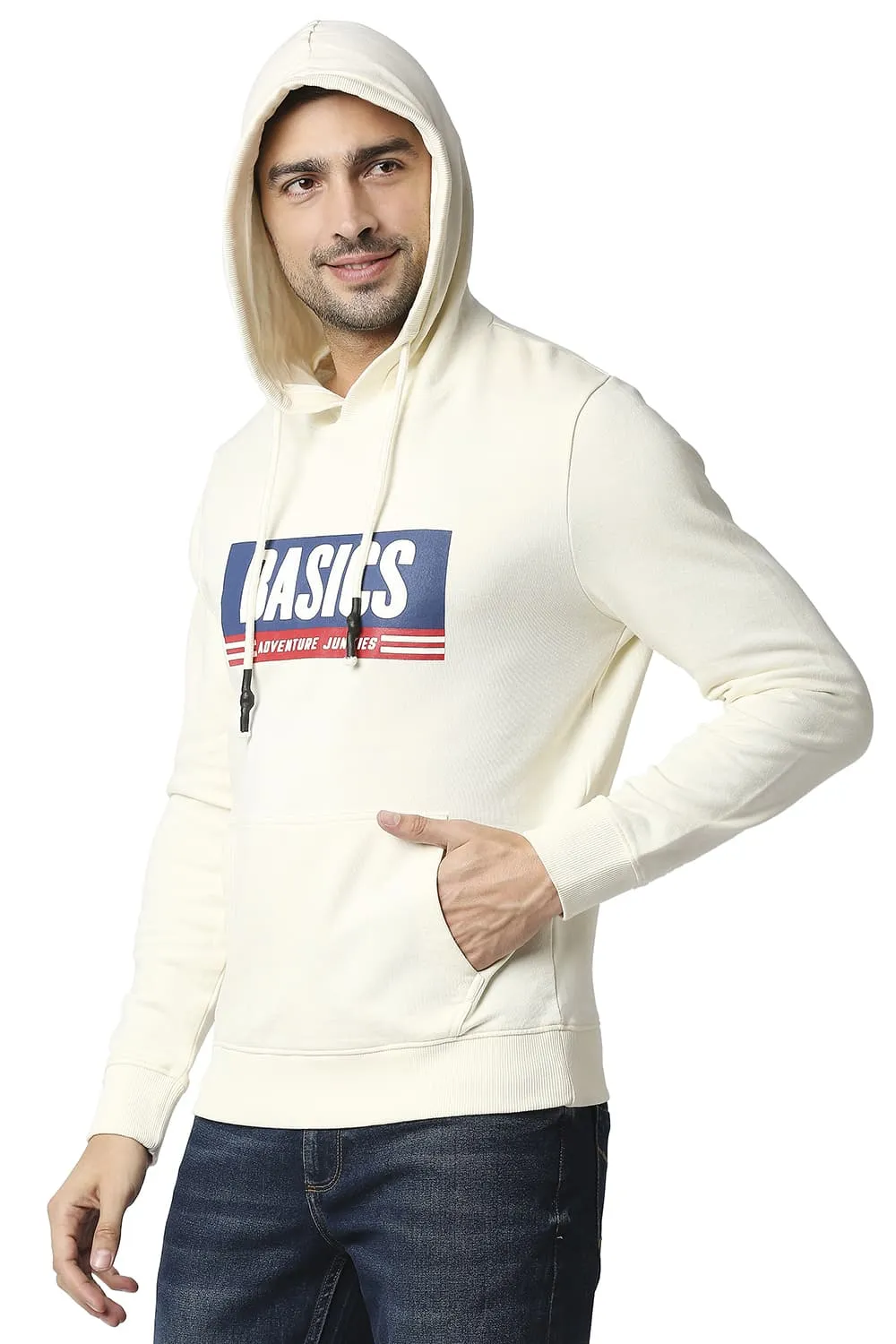 Muscle Fit Mild Brushed Fleece Hood Pullover Jacket