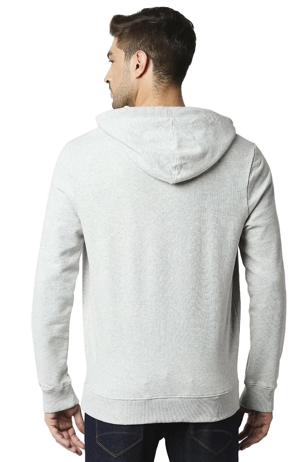 Muscle Fit Mild Brushed Fleece Hood Pullover Jacket