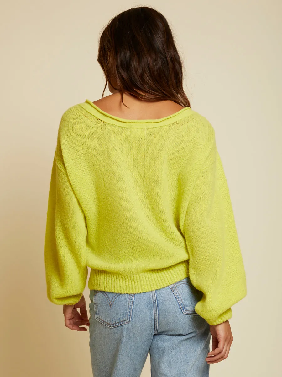 Nation LTD - Zoya Open Neck Sweater in Ace