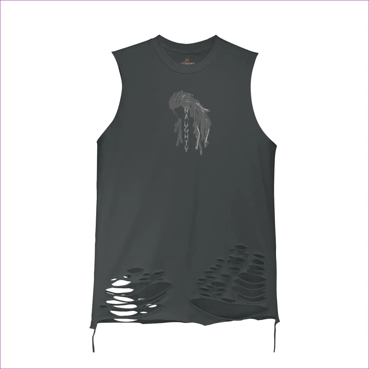 Naughty Dreadz Men's Ripped Tank Top