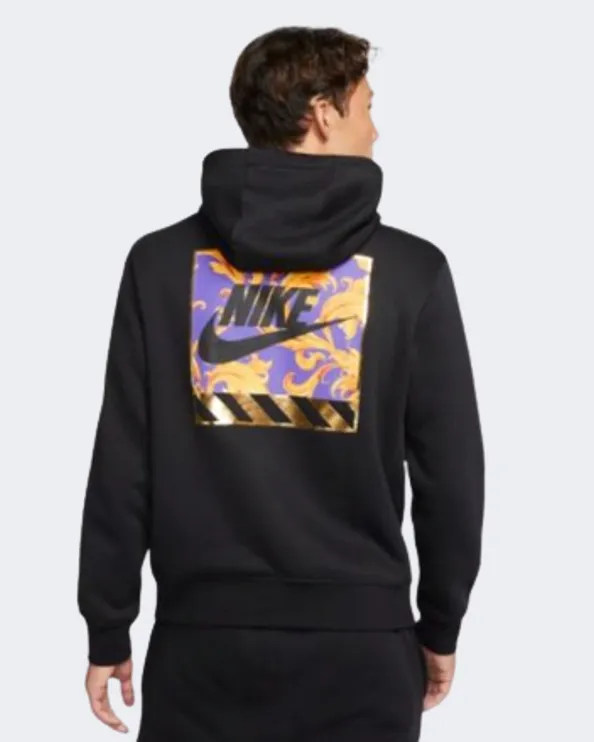 Nike Inspiration Pack Graphic Print Pullover Men Lifestyle Hoody Black Dm2276-010