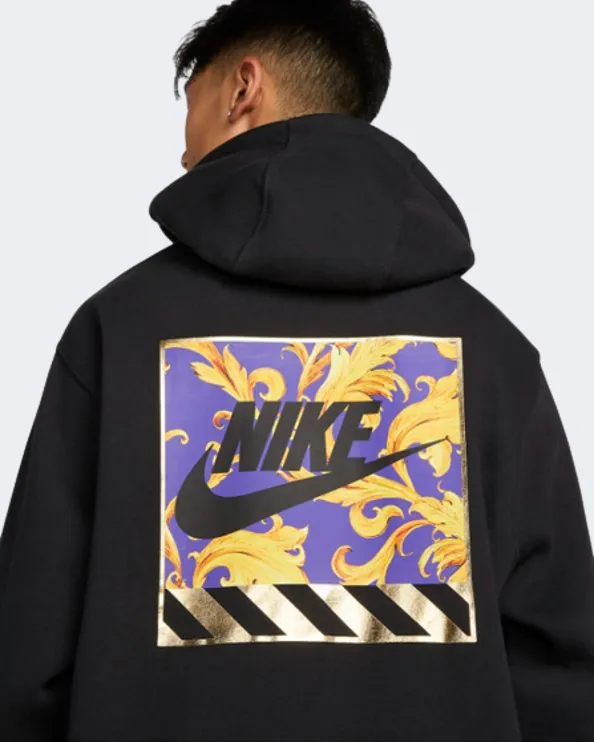 Nike Inspiration Pack Graphic Print Pullover Men Lifestyle Hoody Black Dm2276-010