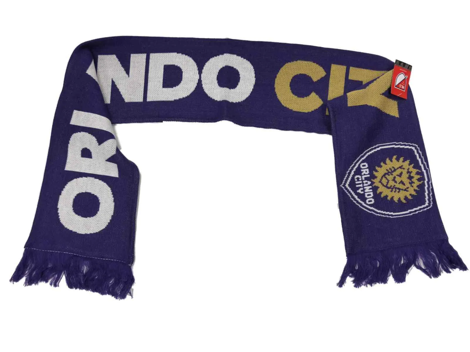 Orlando City SC MLS Adidas Team Colors Acrylic Knit Scarf with Tassles